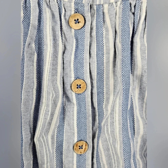 Roxy under the Cali Sun Stripe sundress blue and white size medium NWT - Picture 7 of 14